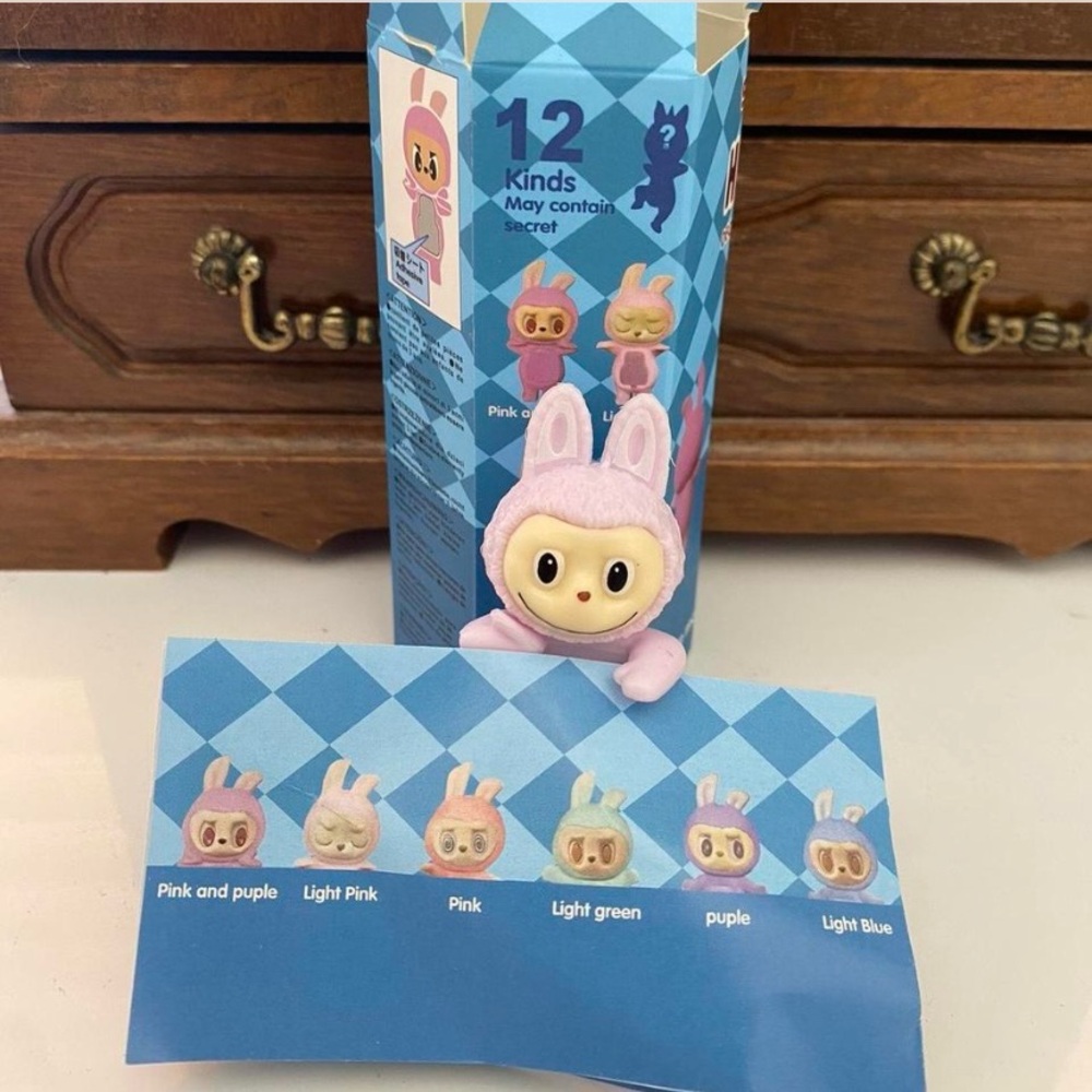 Purple Labubu phone hugger